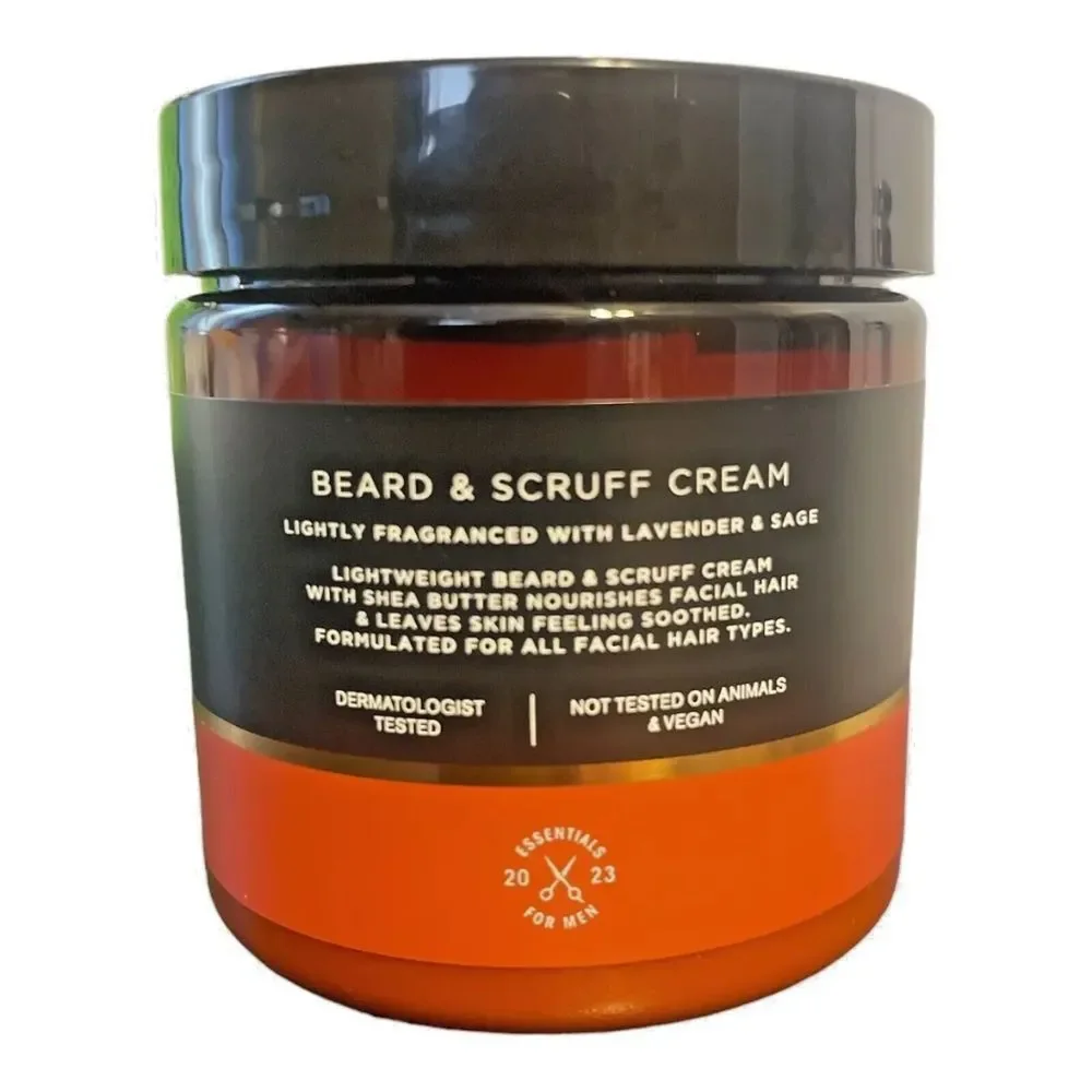 Bundle Bath & Body Works Beard Oil Coconut Oil & Vitamin E, Beard & Scruff Cream